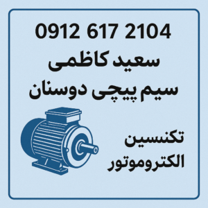 سعید کاظمی، تکنسین سیم‌پیچی الکتروموتور در تهران - مجموعه سیم‌پیچی دوستان