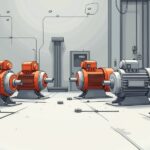 موتور بالابر ساختمانی در حال جابجایی مصالح در پروژه عمرانی